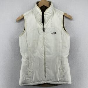 THE NORTH FACE Vest Womens XS Insulated Reversible Sherpa Fleece Jacket White